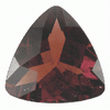 13 mm Trillion Faceted Raspberry Red Rhodolite Garnet