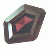 Rhodolite Garnet Faceted Raspberry Red Fancy Cut 17.4X11.9mm