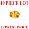 5x4 mm Oval Orange Sapphire 10 piece Lot