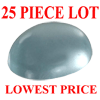5x3 mm Oval Cabochon Aquamarine 25 piece Lot AA Grade