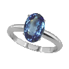 3 Carat Oval Tanzanite Ring
