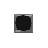 2.5 mm Princess Cut Black Diamond