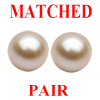 7 mm Round Full Drilled Pink Pearl Pair