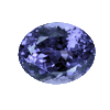 10x7.5 mm Oval Tanzanite in AA Grade
