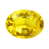 2.84 Carats Oval Yellow Sapphire in size: 10.2x8.0 mm