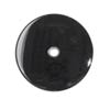 25 mm Cabochon Donut Black Onyx in Opaque Grade