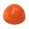 4 mm Cabochon Bullet Red-Orange Carnelian in AAA Grade
