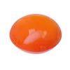 10 mm Cabochon Round Red-Orange Carnelian in AAA Grade