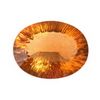 15 Carats Oval Rich Gold Synthetic Padparadscha Quartz
