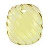 20x14 mm Carved Fancy Golden Green Quartz
