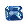 6x4 mm Octagon Checker Board London Blue (Kashmir Blue) Topaz