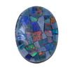 10x8 mm Rainbow Oval Opal Mosaic Triplets in AAA Grade