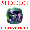 11 mm Antique Cushion Mystic Quartz 5 Piece Lot in AAA Grade