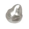 10x8 mm Oval Grey Cultured Pearl in AA grade Half Drilled