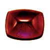 8x6 mm Long Cushion Rhodolite Cabochon in AA Grade