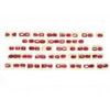 31 Cts twt. Oval/Pear Shape Ruby Lot size 6x4 mm (0.50 cts)