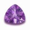 7 mm Trillion Shape Simulated Amethyst in Super Fine Grade