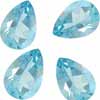 5 Cts Pear Shape light Medium Aquamarine Lot (4x3 mm)