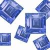 2.17 Carats Square Sapphires A Lot 1-2 mm