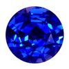2.5 mm Round Blue Sapphire in AAA Grade