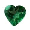 5 mm Heart Green Tourmaline in AAA grade