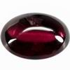 9x7 mm Oval Rhodolite Cabochon in AAA Grade