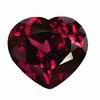 8 mm Heart Rhodolite in A Grade