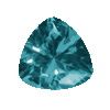 2 mm Trillion Blue Tourmaline in A Grade