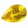4x3 mm Pear Yellow Sapphire in A Grade